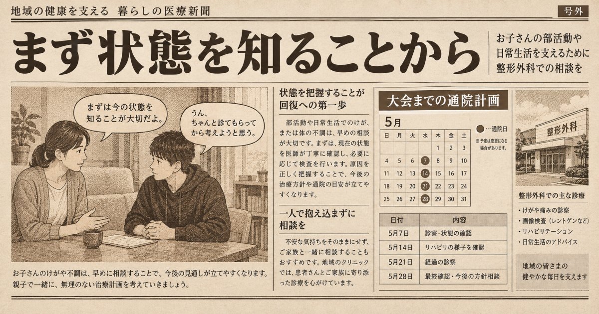 玉名市で部活と治療を両立するために|受診をためらうお子さんへの接し方