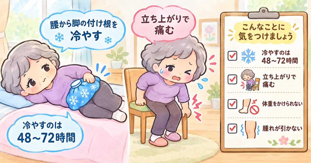 湿布で様子を見てよい期間と受診を検討したいサイン