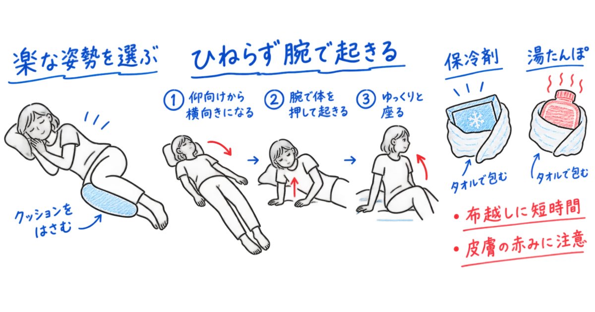 発症直後の休み方と、楽に動くための工夫
